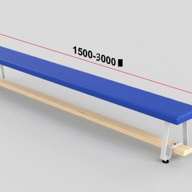 Скамья гимнастическая мягкая с металлическими ножками