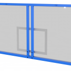 Щит баскетбольный профессиональный из оргстекла 10 мм (для стоек)
