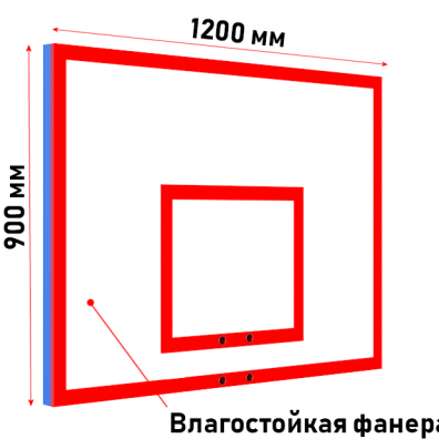 Щит тренировочный из фанеры на металлическом каркасе