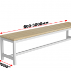 Скамейка для раздевалки без спинки