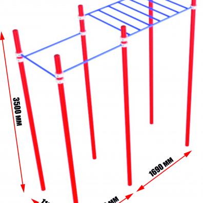 Рукоход с турниками