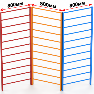 Шведская стенка уличная трехсекционная
