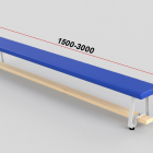 Скамейка гимнастическая полумягкая с металлическими ножками