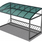 Велопарковка с навесом на 12 мест