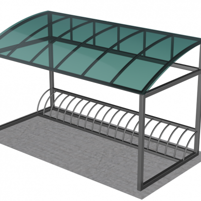 Велопарковка с навесом на 12 мест