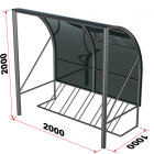 Велопарковка с навесом на 5 мест