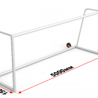 Ворота футбольные (5х2м) с противовесом