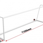 Ворота футбольные (7.32х2.44м) с противовесом