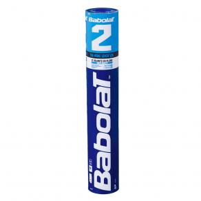 Воланы для бадминтона BABOLAT 2 (перо/пробка), 551022, уп.12шт., бел., сред. скор.