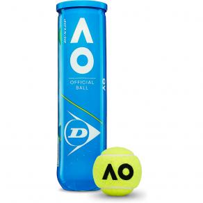 Мячи теннисные DUNLOP Australian Open 601355, упаковка 4 шт.