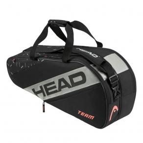 Сумка-чехол HEAD Team Racquet Bag M, 262224-BKCC, с карманом, на 6 тен.ракеток, черный d4281