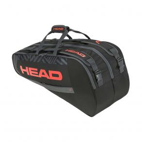 Сумка-чехол HEAD Base Racquet Bag M, 261313-BKOR, с карманом, для 6 тен.ракеток, черно-оранжевый d4281