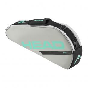 Сумка-чехол HEAD Tour Racquet Bag S, 260944-CCTE, с карманом для 3 тен.ракеток, серо-бирюзовый