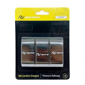 Овергрип NEVA SPORT Comfort, UOA3-105, упак. по 3 шт, 0.75 мм, 110см, черный