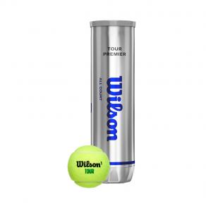 Мяч теннисный WILSON Tour Premier All Court, WRT119400, одобр.ITF, фетр, нат.резина,. уп.4 шт