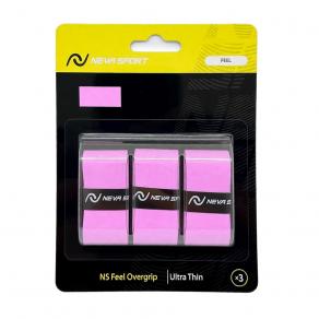 Овергрип NEVA SPORT Feel, UOA4-156, упак. по 3 шт, 0.45 мм, 110см, розовый