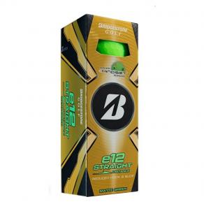 Мяч для гольфа Bridgestone e12 25 Contact New Matte Green, BGB5CGX, 3 шт/уп, зеленый