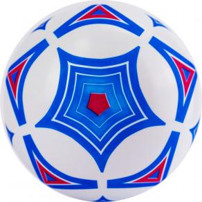 Мяч детский с рисунком Геометрия MD-23-02, диаметр 23см., бело-голубой