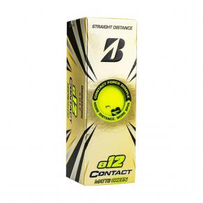 Мяч для гольфа Bridgestone e12 Contact Matte Yellow BGB1CYX, упак. 3шт., желтый