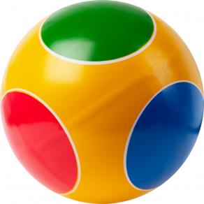 Мяч детский Кружочки ручное окрашивание, Р3-200-Кр, диаметр 20 см, цвета в ассортименте