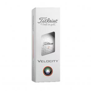 Мяч для гольфа Titleist Velocity 26, T8027S-WT, 3 шт/уп, белый