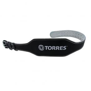 Пояс тяжелоатлетическийTORRES, PRL619018L, р.L (120 см), шир. 15 см, нат.прес.кожа, черный