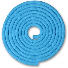 Скакалка гимнастическая INDIGO, SM-123-LB, утяжеленная, 180г, длина 3м, шнур, голубой