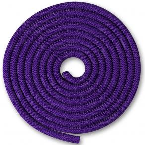 Скакалка гимнастическая INDIGO SM-123-VI, утяжеленная, длина 3м, шнур, фиолетовый