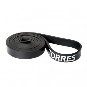Эспандер TORRES латексная петля, AL0048, длина 208 см, шир.2,1 см, сопротивление 30 кг, чёрный