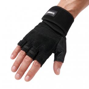 Перчатки для занятий спортом TORRES, PL6269L, р.L, полиэстер, микрофибра, подбивка 6 мм, черные
