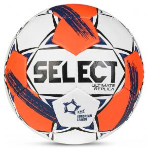 Мяч ганд. SELECT Ultimate Replica v25, 3571854745, р.2 (Jr), ПУ, руч.сш,бело-оранжев-т.син