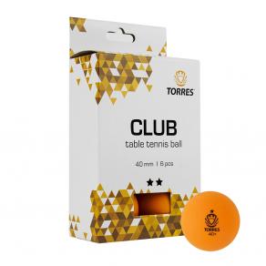 Мяч для настольного тенниса TORRES диаметр 40+ TT21013, оранжевый
