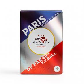 Мяч для настольного тенниса DOUBLE FISH Paris 2024 Olympic Games 3***, PAR40+, ITTF Approved, 6шт.
