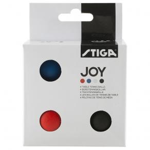 Мяч для настольного тенниса Stiga Joy, 1110-5240-04, диаметр 40+мм, упаковка 4 шт