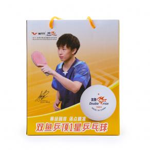 Мяч для наст. тенниса DOUBLE FISH 1* Ball, арт. V40+1, диам. V40+мм,плаcтик,упак.100 шт,белый
