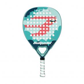 Ракетка для падела BULLPADEL Indiga Jr Girl 26, 494423, для начинающих, стекловолокно, бирюз-коралл