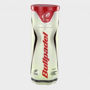 Мяч для падела BULLPADEL Premium PRO, 471959/N73900000, уп.3 шт, FIP Appr, войлок, нат.резина,желтый