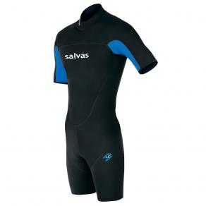 Гидрокостюм для плавания Salvas Shorty Adult, MS003-48, р.S, неопрен, чёрно-синий