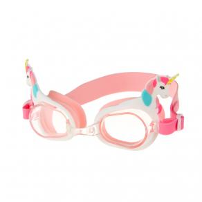 Очки детские для плав.TORRES Fun Kids, SW-32524PK, прозрач.линзы,розовая.оправа, широкий рег.ремешок