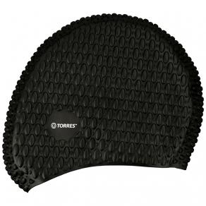 СЦ*Шапочка для плав. TORRES Bobbles, SW-12204BK, черный, силикон