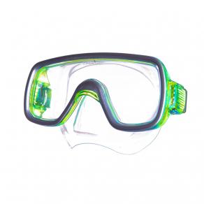 Маска для плав. Salvas Geo Jr Mask, CA105S1GYSTH, безопасн.стекло, силикон, р. Junior, желтый