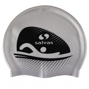 Шапочка для плав. SALVAS Cap, FA065/S, силикон, серебристый