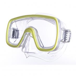 Маска для плав. Salvas Domino Md Mask, CA140C1TGSTH, безопасн.стекло,Silflex, р. Medium, желт