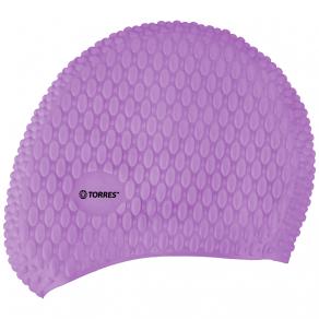 СЦ*Шапочка для плав. TORRES Bobbles, SW-12204VL, сиреневый, силикон