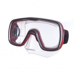 Маска для плав. Salvas Geo Jr Mask, CA105S1RYSTH, безопасн.стекло, силикон, р. Junior, красный