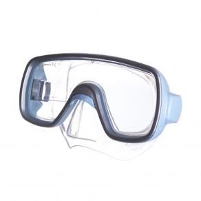 Маска для плав. Salvas Geo Md Mask, CA140S1QYSTH, закален.стекло, силикон, р. Medium, голубой