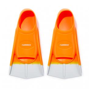 Ласты для бассейна TORRES F01, SWF012401OR, р. EU 27-29 (XXS), оранжево-серый