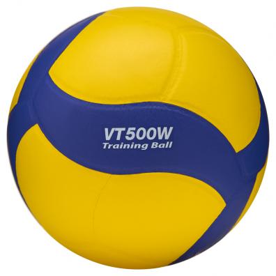Мяч вол. утяж. MIKASA VT500W, р 5, синт.кожа, вес 500г, клееный, сине-желтый