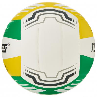 Мяч вол. TORRES VB 650, V32425, р.5, синт.кожа полиуретан, клееный, бут.кам, бел-зелено-желт