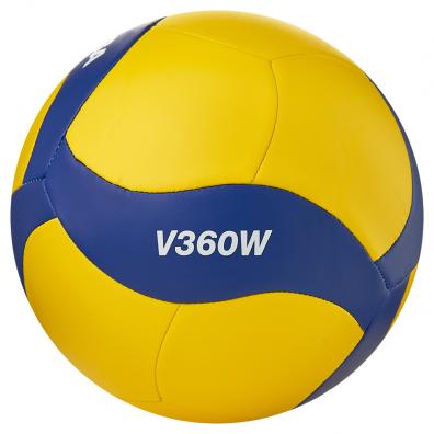 Мяч вол. MIKASA V360W, р.5, синт.кожа (ТПУ), 18 пан, маш.сш., бут.кам, желто-синий